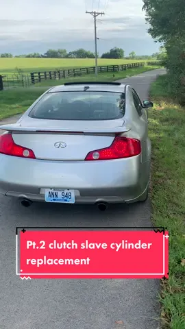 Part 2 of replacing a g35/350z slave cylinder #ProveWhatsPossible #ActingChallenge #g35 #350z #vq #vqfamily #cars #carsoftiktok #mechanic #DIY