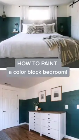 Such a fun and easy way to add some character to your room with just paint! #tiktokpartner #LearnOnTikTok #paint #bedroom #interiordesign