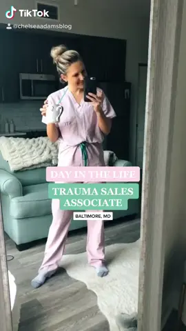 she can do both. #traumasurgery #longdistancemarriage #womeninortho #medicaldevicerep #baltimorecheck #replife #scrublife #womeninsurgery #stryker