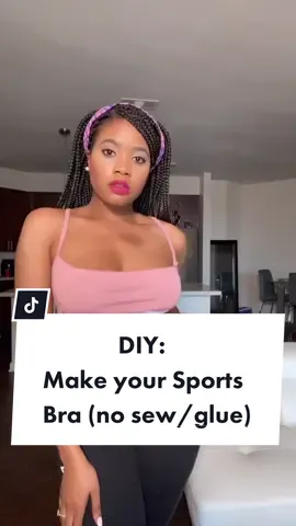 Get creative making your own Sports Bra #TikTokPartner #LearnOnTikTok #TikTokFashion #fashioninspo #styleoftheday