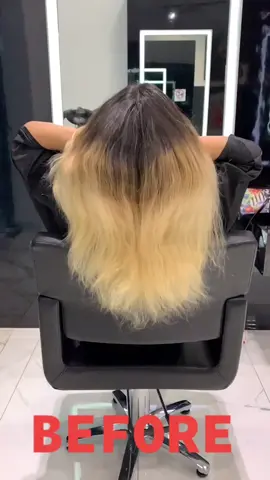 #beforeandafter #hairtransformation #hairsalon