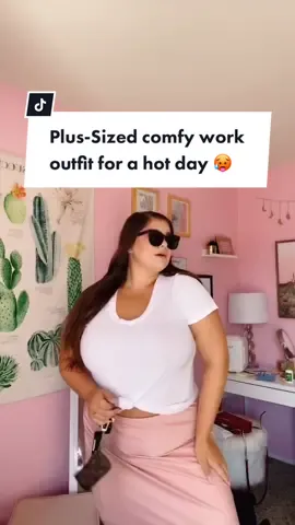 It’s gonna be 114 today in CA where I live send prayers 🥵 #fyp #foryoupage #Summer #college #plussize #plussized #outfit #hot #heat #worktime #work