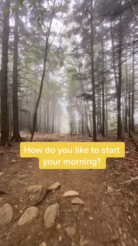How do you cheer up in the morning? I hike #MorningCheer #acadianationalpark #Hiking #nationalparks #maine