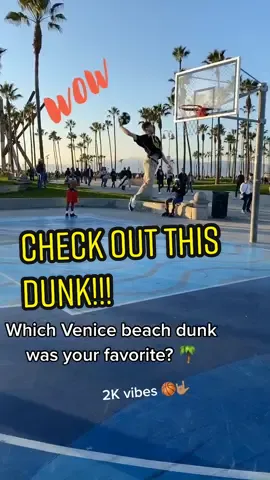 Which Venice beach dunk is your favorite? Beat by @josephobasii #dunk #RaiseYourGame #MorningCheer #dunkmix #dunker #NBA #sctop10 #tiktok #basketball