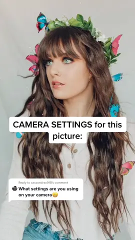 Reply to @cassandrax918 I was also sitting in front of a window (the best light!!) hope this helps 💕 #camerasettings #photographytips