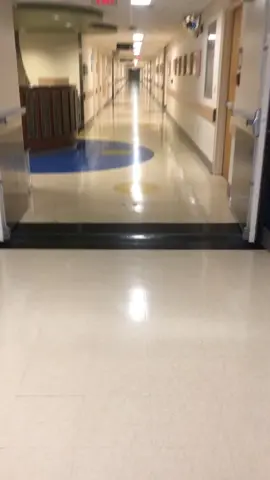 Something about a hospital hallway at 1 a.m. Jump scare? Maybe 😈 #jumpscare #scary #hospital
