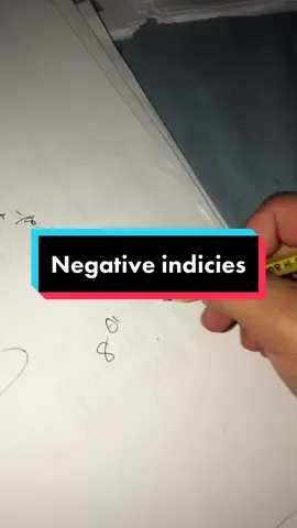 Negative Indicies #fyp #maths