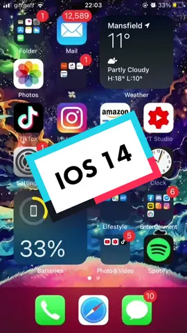 NEW IOS 14 HOMESCREEN ? #iphone #ios14homescreen #ios14 #viral #fyp