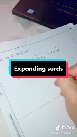 Expanding surds #maths #fyp