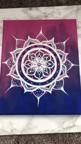 Had to do a painting version 💁🏽‍♀️ #makeupon #art #artist #paining #stonepainting #mandala #desi #myart #beforeandafter #mandalapainting