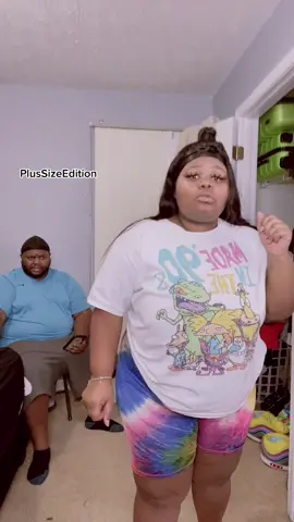 Who do y’all peep 👀?  #plussizeyoutubecouple #plussizeedition #plussizeyoutuber #heavygang #plussizeeditiondance #plussizecouple #followusonyoutube