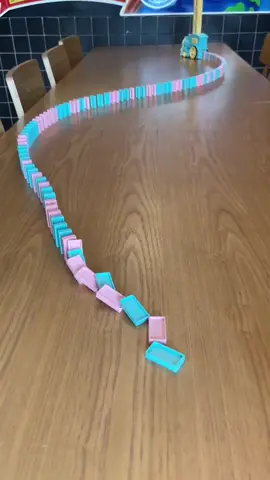 Leave the way , domino train is coming #domino #train #toy