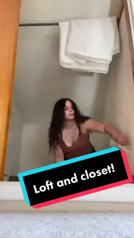 As requested: the closet and loft! Mirror falls by itself at the end which is GREAT.