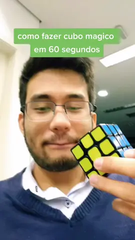 aprenda a fazer cubo mágico em 60 segundos