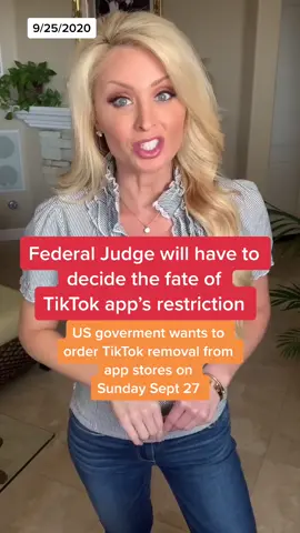 #WeAreTikTok #tiktokban Federal judge will now have to rule on whether TikTok will remain in app stores after Sunday. Trump Admin refused to back down