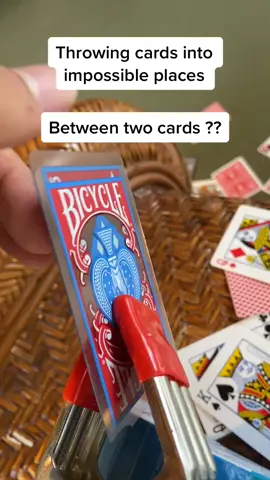 Really didn’t know if this one was doable... #fyp #dudeperfect #cardshot #trickshot