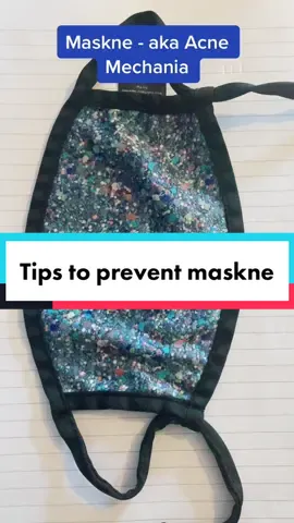 Maskne causing you trouble? Here are some tips. #skinschool #skincare #LearnOnTikTok #onfleek #autumnfashion #maskne #masknenomore