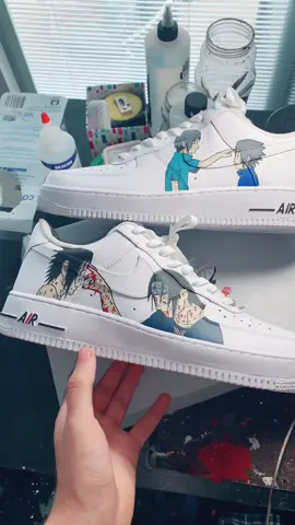 #itachi #weeb #naruto #sasuke #anime #fyp #customshoes #nike #af1 #art #trending