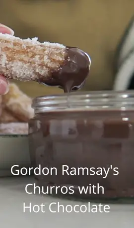 Honestly, I am in love with this hot chocolate sauce #fyp #churros #chocolatesauce #dessert #Foodie @gordonramsayofficial