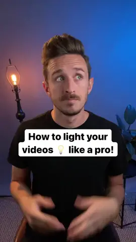 Learn pro lighting in under 30 seconds! 💡👍🏻 #lighting  #videolighting #youtube #tips #howto #lightingtips #videography #Levitating #lights