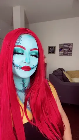 Just a drop of frogs breath 🐸 #fyp #foryou #makeup #nightmarebeforechristmas #DoggyAnthem #FallAesthetic #viral #sallyfacecosplay