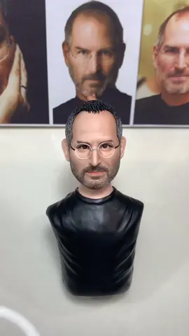 Polymer clay sculpture for Steve Jobs, stay hungry, stay foolish! #clay