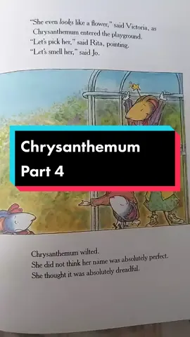 Chrysanthemum Part 4 #childhoodstories #booksoftiktok #readaloud #kidsbooks #books #storytime #bedtimestory #oldbooks #storytelling #chrysanthemum