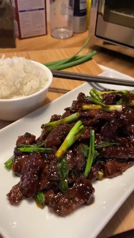 Mongolian Beef 😳🥩🍚❄️