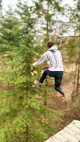 When becoming a tree hugger goes wrong 😅 #FailArmy #tree #fail