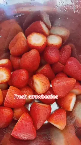 Agua de Fresa🍓 #stawberrywater #aguafresca