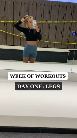 a week of workouts! day one: legs & glutes! #legworkout #legdayworkout #girlswholift #workoutroutine