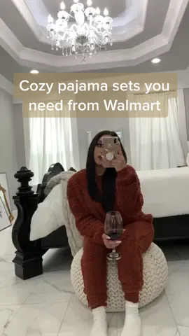 2 Cozy pajama sets you need from @walmart Tops & bottoms sold separately #walmart #walmartfinds #walmarthaul #fallfashion #cozy #comfy #winterfashion