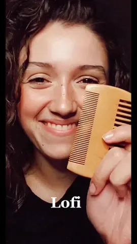 Lofi face combing: 👍👎? P.S. New hair brushing & scalp massage vid up on YouTube! #asmr #asmrvideo #ogasmr #lofiasmr #asmrhairbrushing
