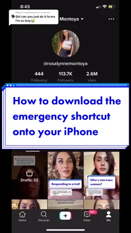 Reply to @maytheaquarius Here’s how to download this emergency short cut! Thank you to RobertAPeterson and Sonikku_a2 for creating this!