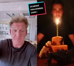 #duet with @maxthemeatguy This cake is the spookiest things I’ve seen this #halloween !! #happyhalloween ! #fyp #ramsayreacts #tiktokfood