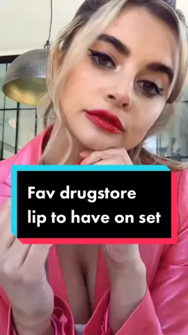 @revlon my fav lippie to have on set #revlonhairdryerbrush #revlon #drugstoremakup #drugstorefavorites