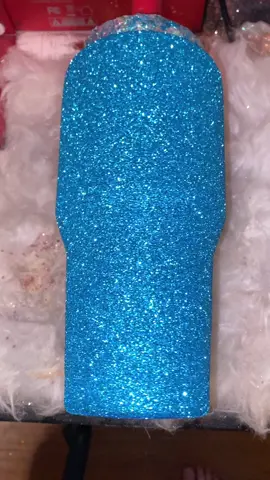 Who else is mesmerized by this blue 😩 #smallbusinesscheck #glittertumbler #tumbler