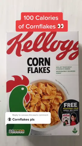 Reply to @saraaa.ilincaaa 100 Calories of Cornflakes 👀 #calories #100calories #health #cornflakes #cereal