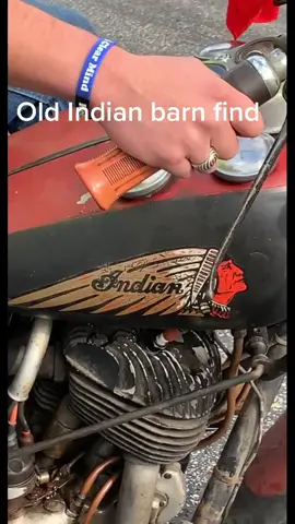 Old Indian my friend found in a barn #indiantiktok #indian #indianmotorcycles #tiktok #fyp #pennsylvania #motorcycle #vintage #old #oldschool
