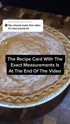 Reply to @briblazing Done! ❤️ #BakingSzn #JessCooks #SweetPotatoPie #Recipe #thanksgivingrecipes