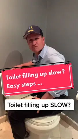 Toilet taking forever to fill up? Follow these easy steps ....#plumberwoman #toilet #twinhomeexperts #repairman67 #plumberlife