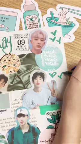 this video is almost at 80k so here’s the asmr version! 🥰 ps: if you don’t like seeing a book being ripped, simply scroll away :) #wonho #scrapbook
