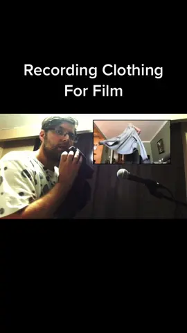 How recording clothing sounds for film is done professionally. #postproduction #foley #fyp
