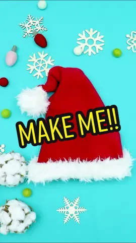 Make a Santa hat with this fee pattern and easy to follow tutorial! #LearnItOnTikTok #fyp #sewing #santahat #DIY #christmasdiy #santahatdiy