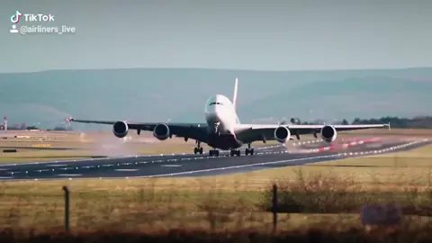 Looking forward to this bad boy being back 👌 #avgeek #aviation #manchesterairport #a380 #airbus #takeoff #emirates #vibes #fyp