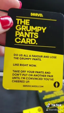 Turn that frown upside down 🤣🤣🤣 feat - grumpy pants card. #servdcards #servd #amazonfinds #couplesgift #grumpypants