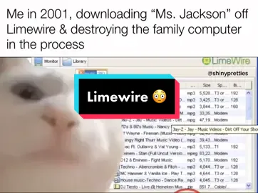 This may or may not be based on a true story. 😬  RIP to the family Dell.  #vibingcat #limewire #limewiredays #meme #millennial #millennialsoftiktok