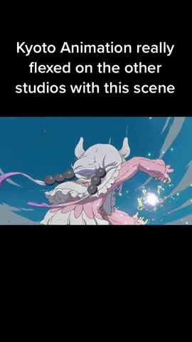 When a slice of life anime has a better fight scene than most shounen 😳 #fyp #misskobayashisdragonmaid #anime #animeedit