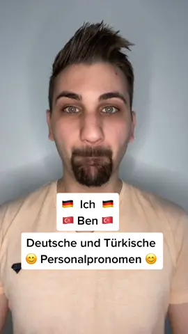 Deutsche und Türkische Personalpronomen 😊👍 #türkisch #deutsch #lernenmittiktok #türkischfüranfänger ##türkischlernen #fy #fyp #streetstylejoe#ich#du