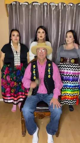 Hello Tiktok! Meet my Dad & Sisters 👏🏽✨@fawn.wood ❤️ #native #indigenous #singing #sing #nativeamerican #verified #fyp #foryou #family #father